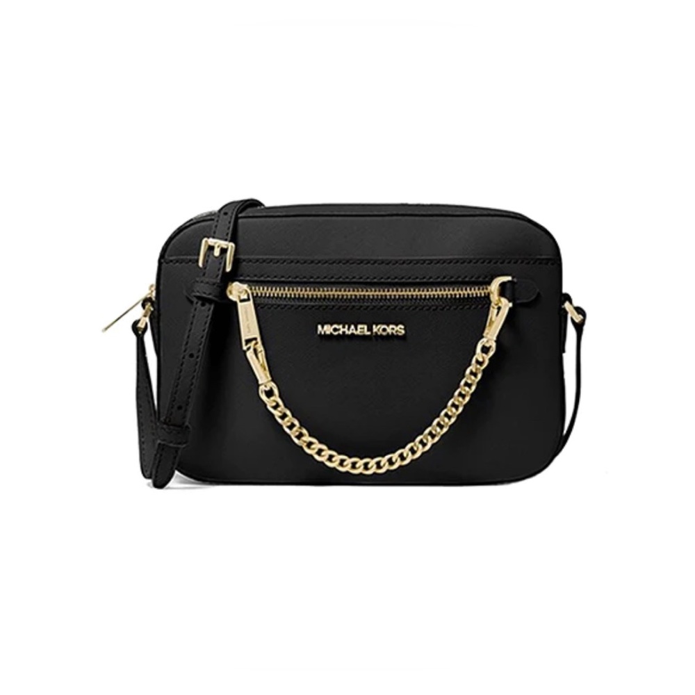 Jet Set Large Saffiano Leather Crossbody Bag